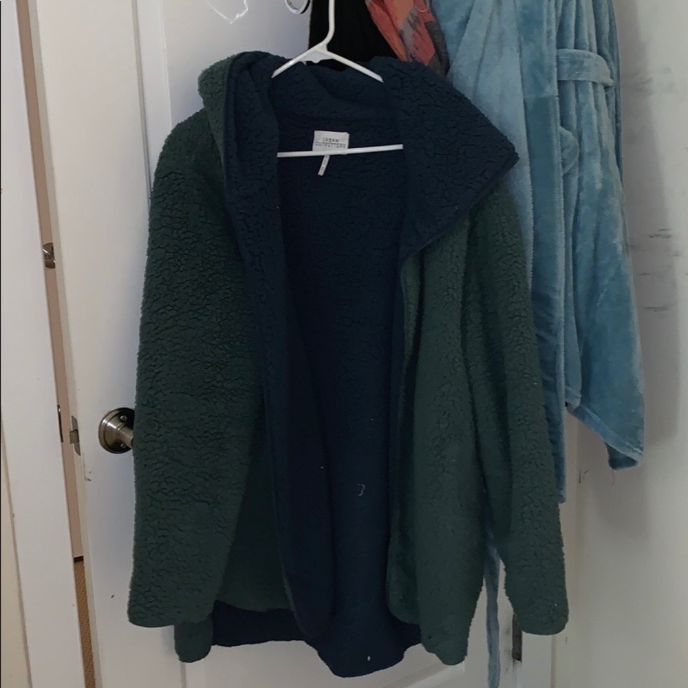 Fuzzy Two Tone Cardigan